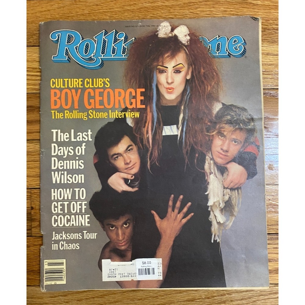 Rolling Stone Issue #423 - Culture Club - Boy George - Good Condition - 1984